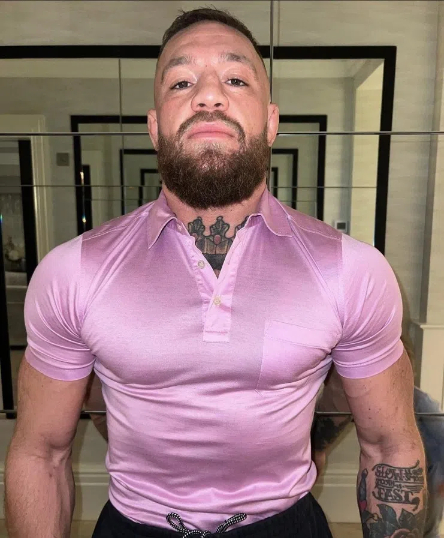 Why is Conor wearing his wife's shirt 