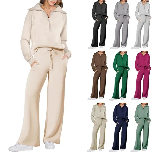 What To Wear with Wide Leg Sweatpants?