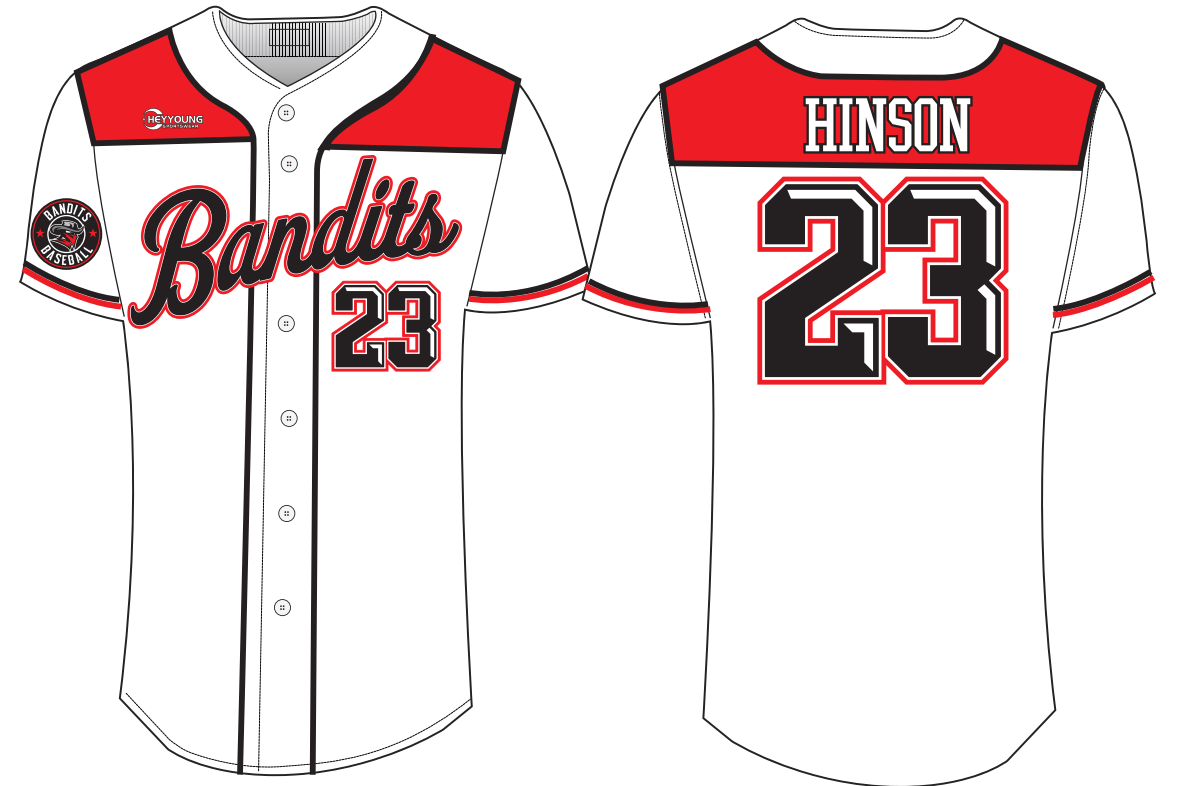 Custom Made Sublimated Printing Full Button Baseball Jersey