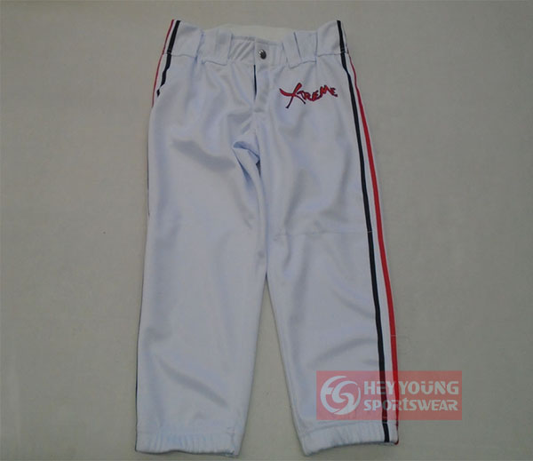 High Quality 100% Polyester Custom Design School Team Baseball Knicker