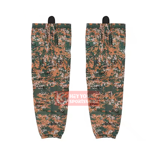 Wholesale Custom Sublimated Youth Camo Hockey Socks