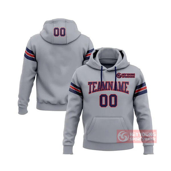 Custom Team Design Dye Sublimation Blank Pullover Hoodies