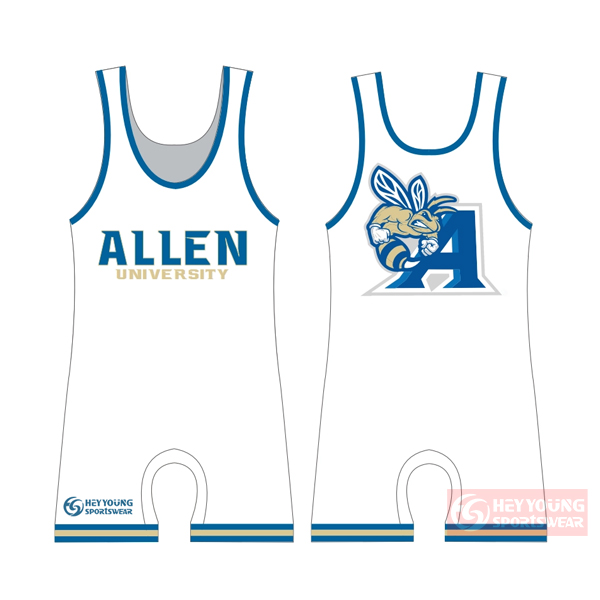 100% Polyester Cheap Sublimated Custom Men Wrestling Singlets