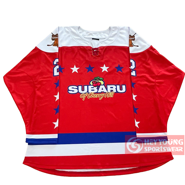Custom Teamwear Fashion Red ice hockey jersey