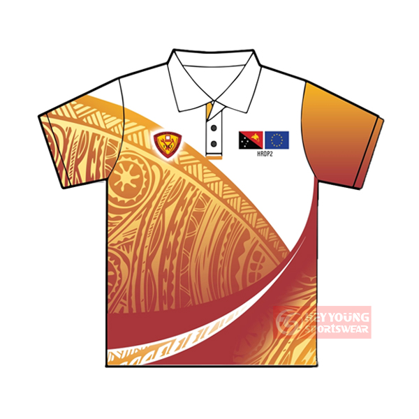 Wholesale 100% Polyester Cheap Sublimation Custom Design Polo Shirt