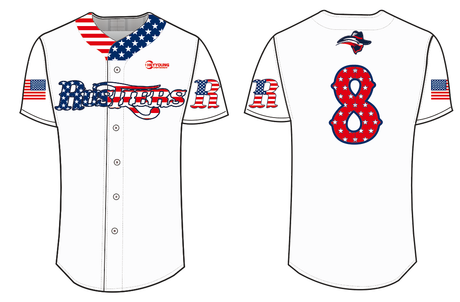 High Quality Polyester Custom Design Sublimated Full Button Baseball Jerseys