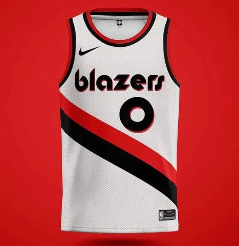 what font is used in blazers basketball jersey1