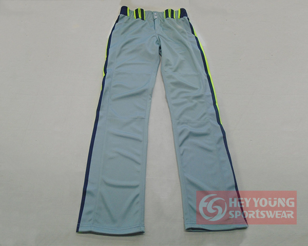 Wholesale Cheap Sublimated Men Grey Baseball Pants