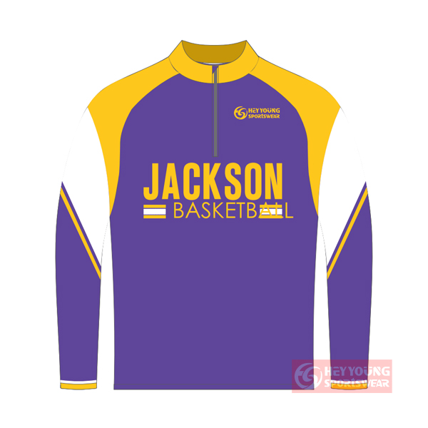 Custom Sublimated Baseball Quarter ZIP Jacket