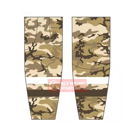Wholesale Custom Sublimated Youth Camo Hockey Socks