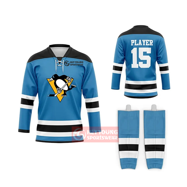 Custom Made Fully Dye Sublimation Printing Men Street Wear Vintage Ice Hockey Jersey Shirts