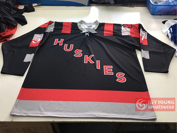Top Quality Custom Made Lace-up Sublimated Hockey Jerseys