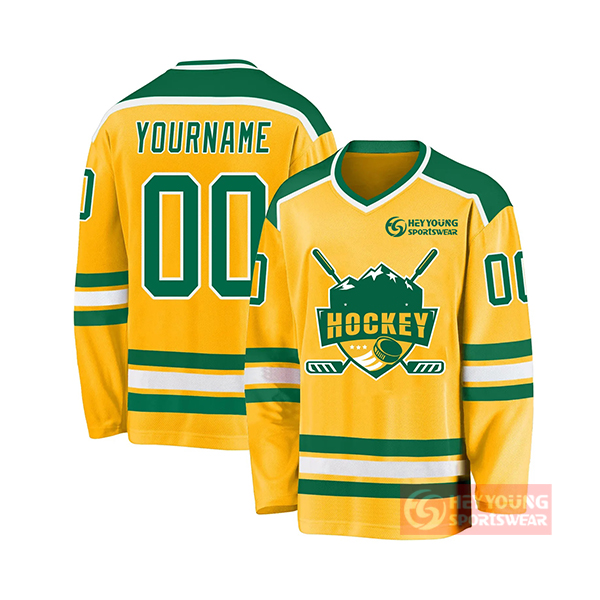 Blank Custom 100% Polyester OEM Service Sublimation Ice Hockey Wear Custom Hockey Jerseys