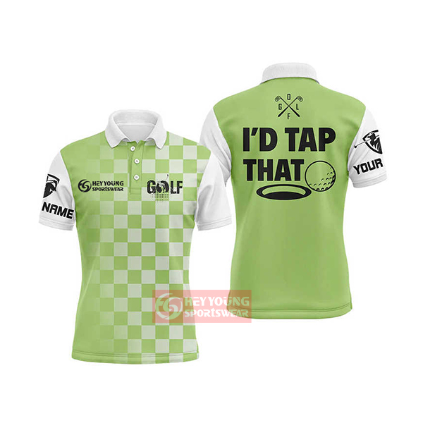 100% Polyester Sublimation Printing Custom Design Golf Polo Shirts