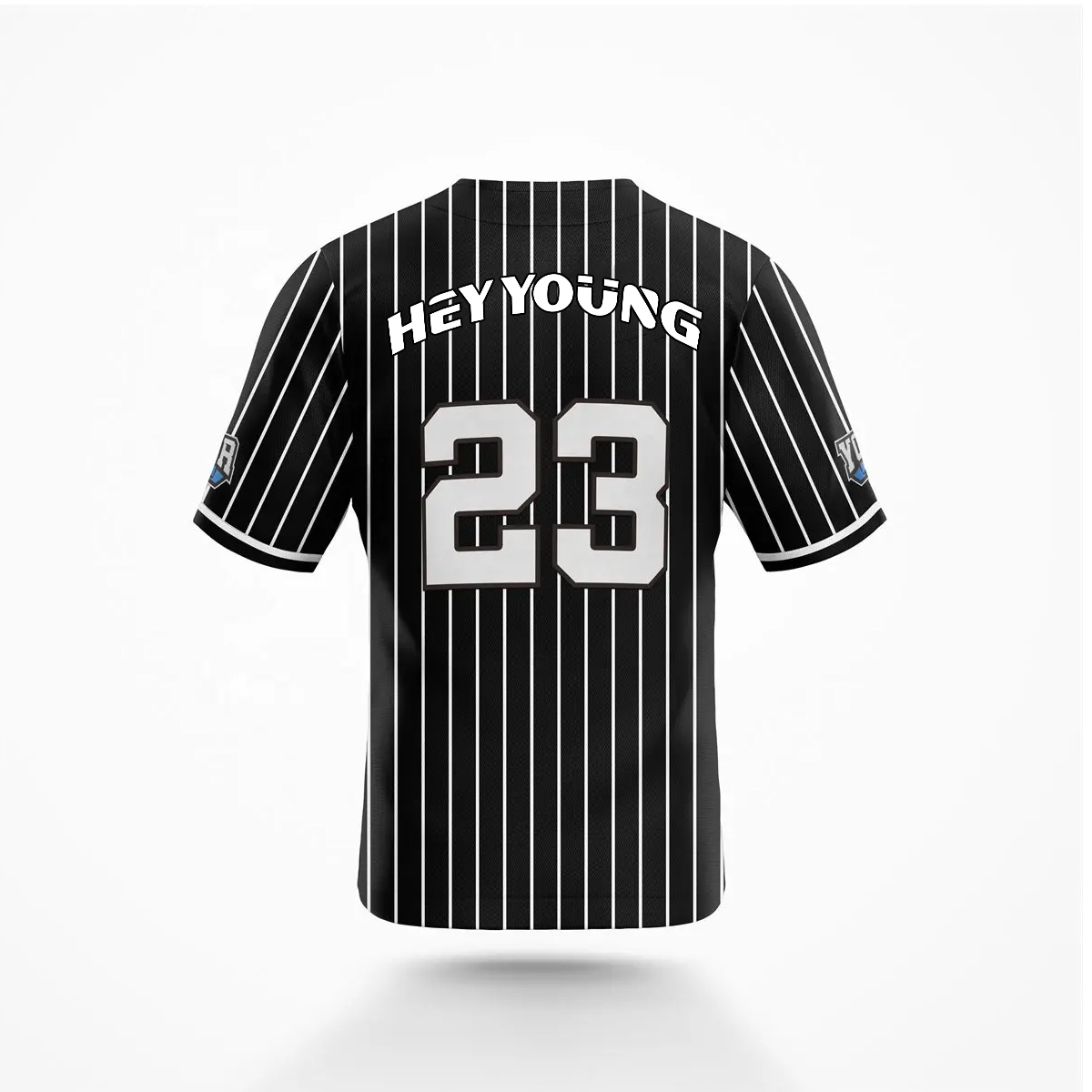 Wholesale Polyester Custom Sublimated Pinstripe Baseball Jersey