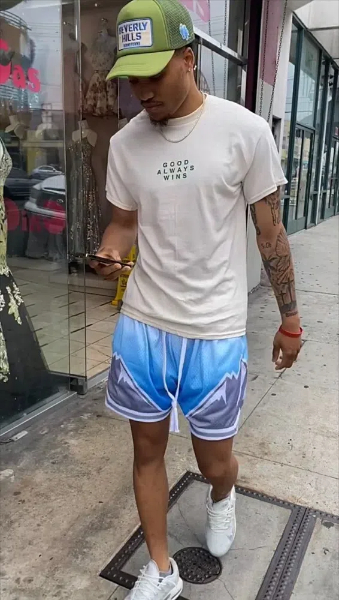 are basketball shorts okay to wear outside1