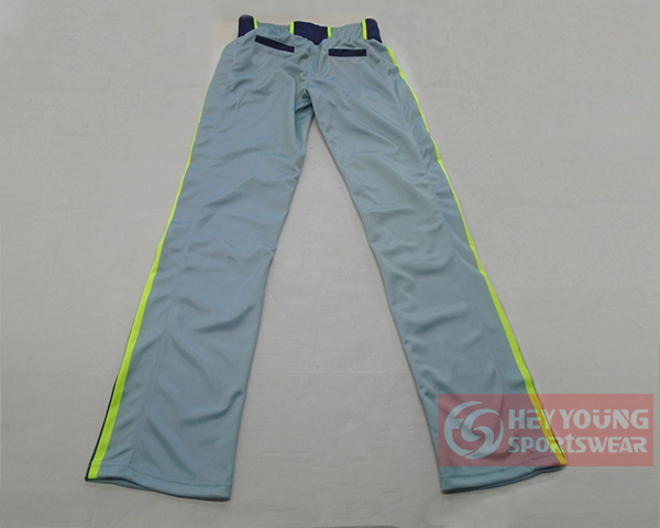 Wholesale Cheap Sublimated Men Grey Baseball Pants