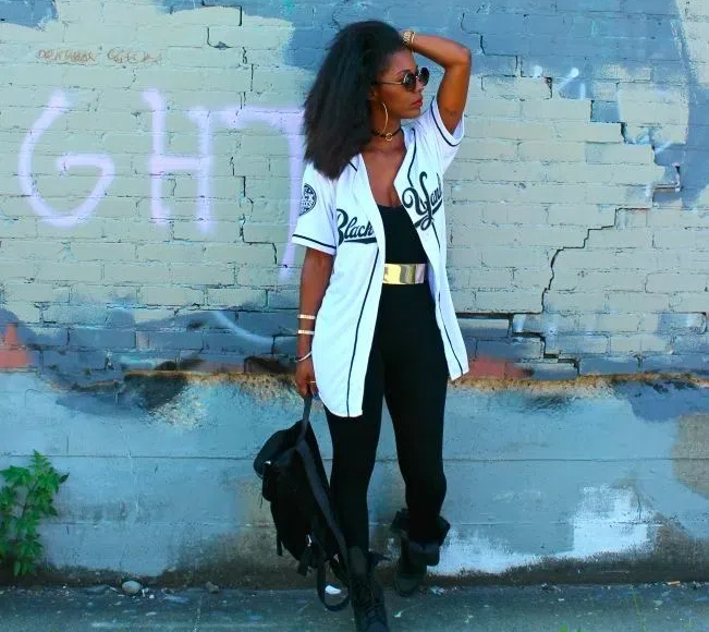 what to wear with baseball jersey tumblr1