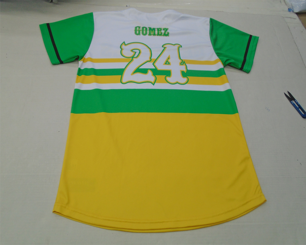 Wholesale 100% Polyester Custom Design Sublimated V-Neck Baseball Shirts
