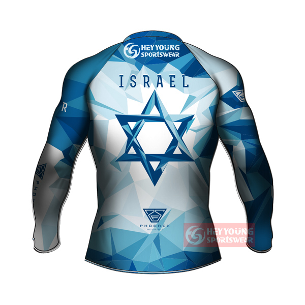 Wholesale Cheap Custom Sublimated Long Sleeve Rash Guard