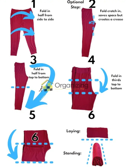 how to fold sweatpants