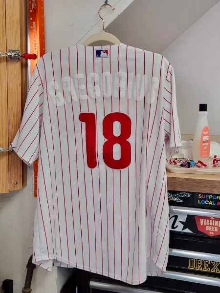 how to remove iron on letters from baseball jersey
