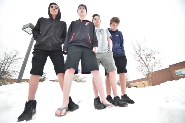Why Do Teen Boys Wear Basketball Shorts in The Winter?