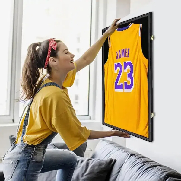 how to build a basketball jersey display case