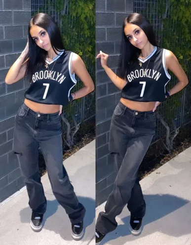 what to wear with a black basketball jersey1