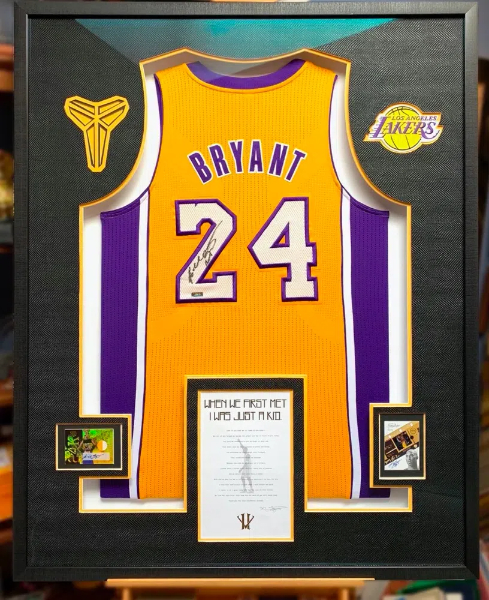 how to frame a basketball jersey