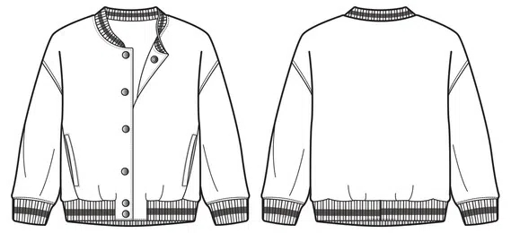 how to draw a baseball jacket