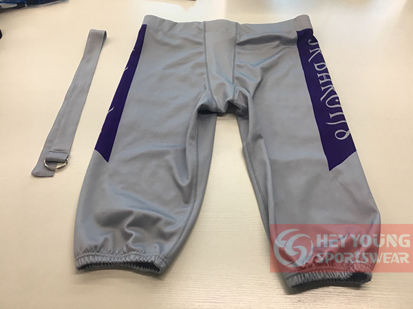Wholesale 100% Polyester Custom Design Sublimated American Football Pants
