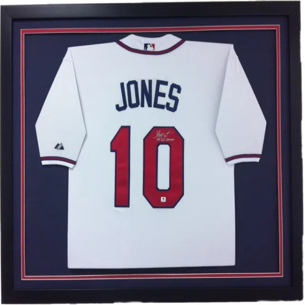 how to frame a baseball jersey front side