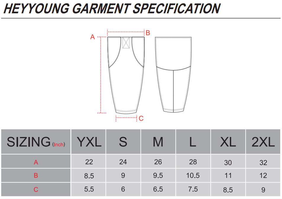 Hockey Socks Size Chart