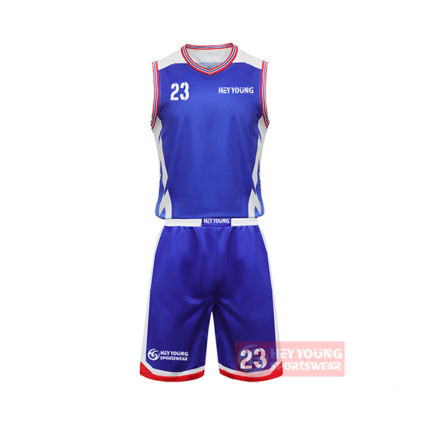 Wholesale Custom Crew Neck Sublimated Quick Drying Basketball Uniform