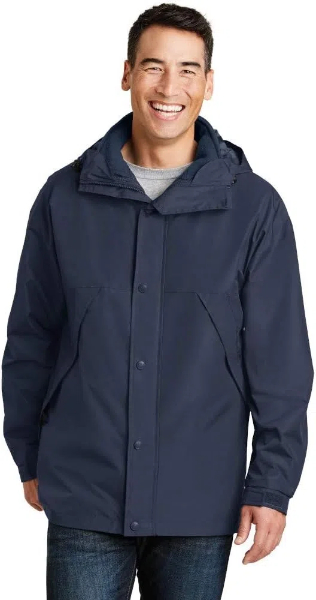 A&E Designs Upscale Men's M-Tek Nylon 3 in 1 Ultra Versatile Jacket - Navy, Extra Small at Amazon Men's Clothing store Windbreaker Jackets