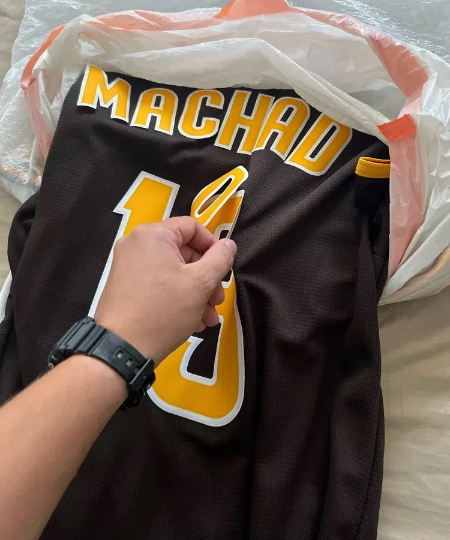 how to iron numbers back on a baseball jersey