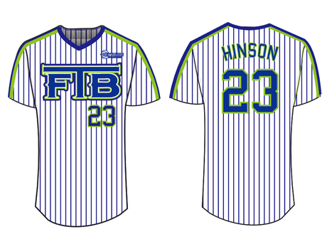 High Quality Custom Design Sublimation Printing V-Neck Baseball Shirts