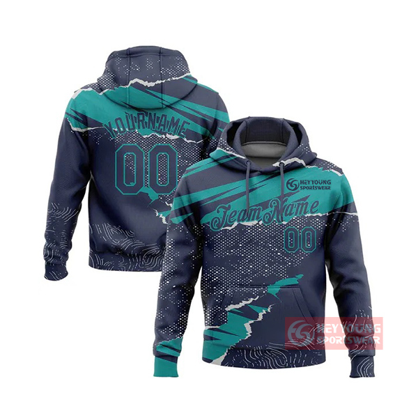 Top Quality Custom Pullover Men's Sweatshirt Printing Hoodies