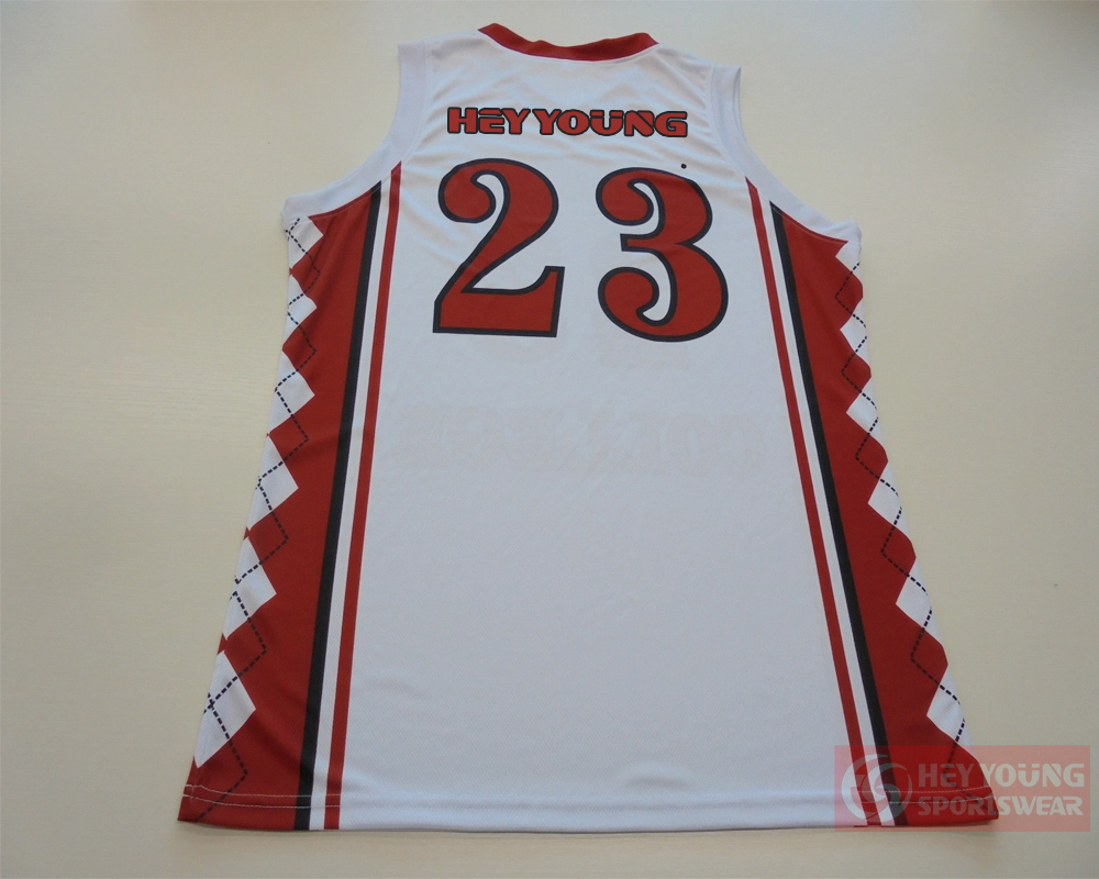Wholesale Custom Crew Neck Sublimated Quick Drying Basketball Uniform