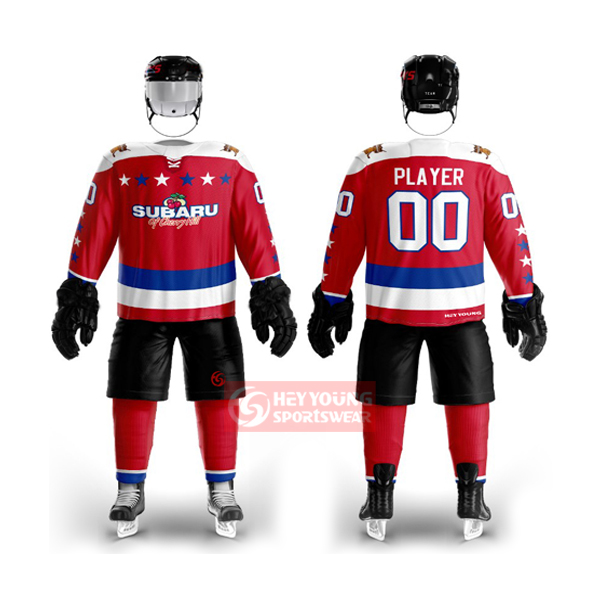 Custom Teamwear Fashion Red ice hockey jersey