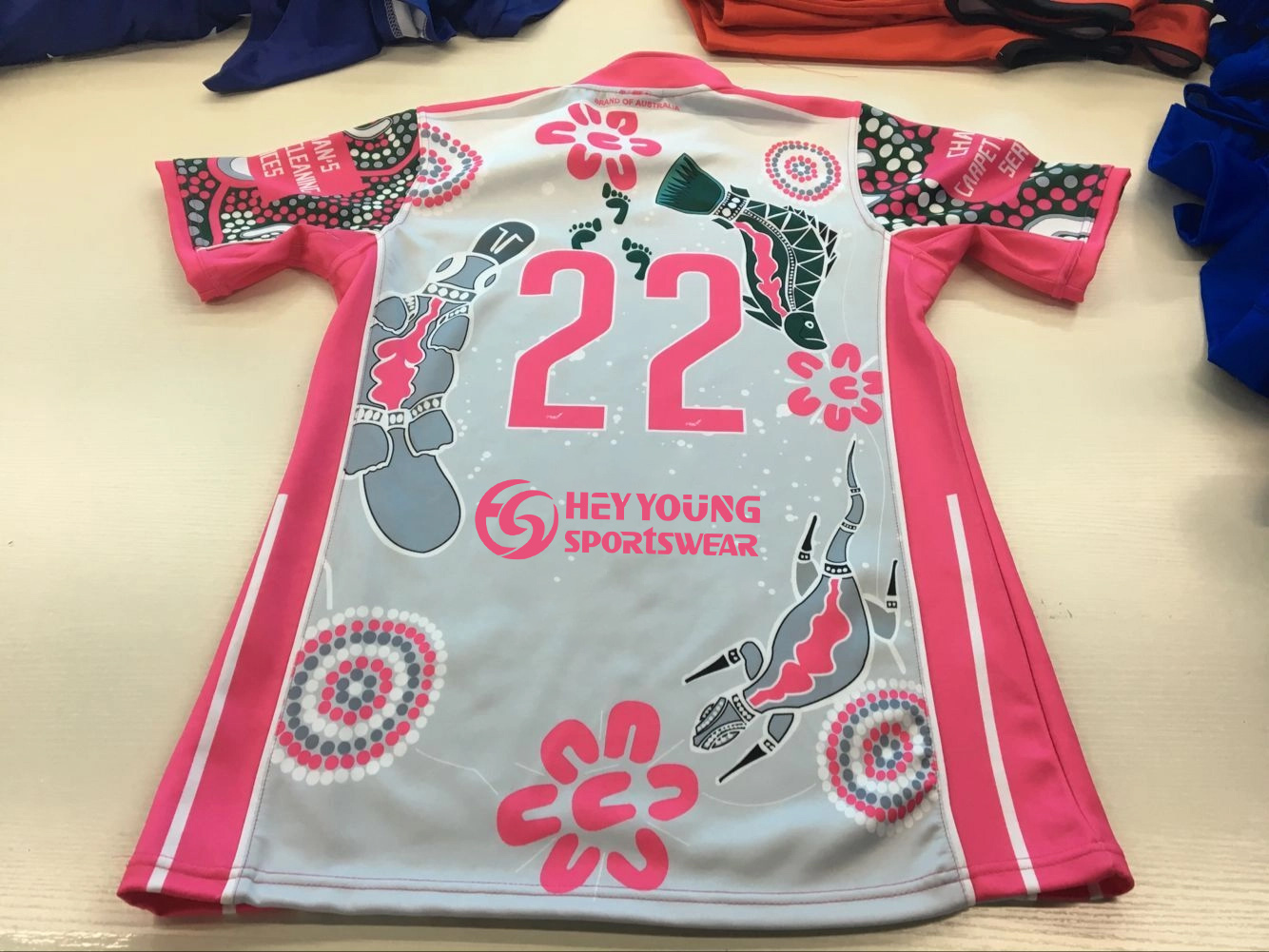 100% Polyester Cheap Sublimation Custom Rugby Jersey
