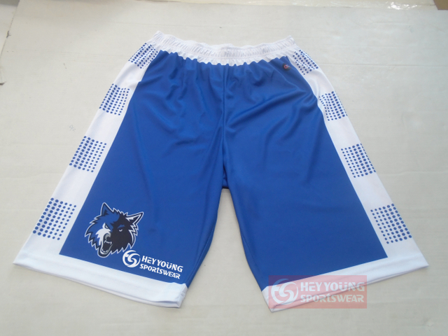 High Quality 100% Polyester Custom Design Sublimated Basketball Shorts