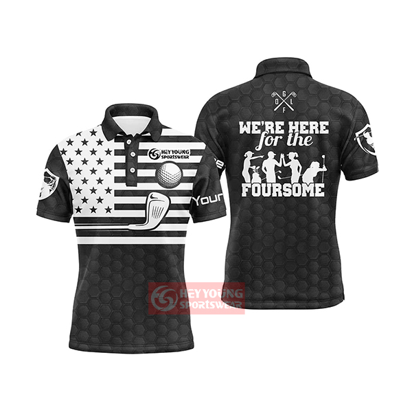 Wholesale Blank Custom Logo Sublimation Printing Golf Polo Shirts