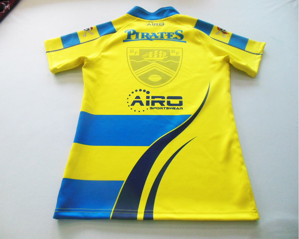 Custom Name Number Sublimation Short Sleeve Football Rugby Wear 