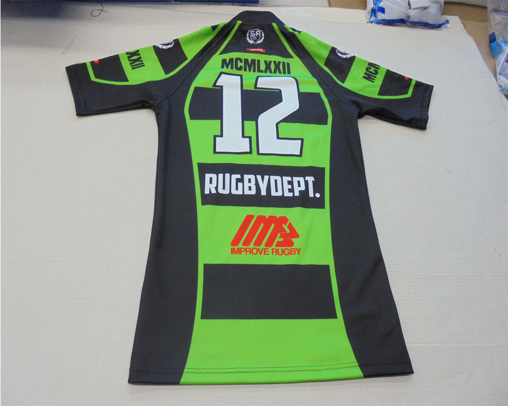 Wholesale Custom Design Sublimation Printing Team Rugby Jersey