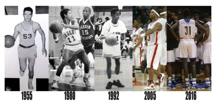 who started long shorts in basketball1