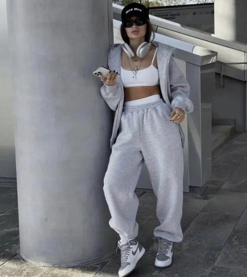 Selected sevimli Gray Sweats