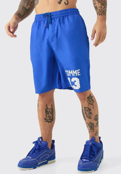 Varsity Board Swim Short _ boohooMAN UK