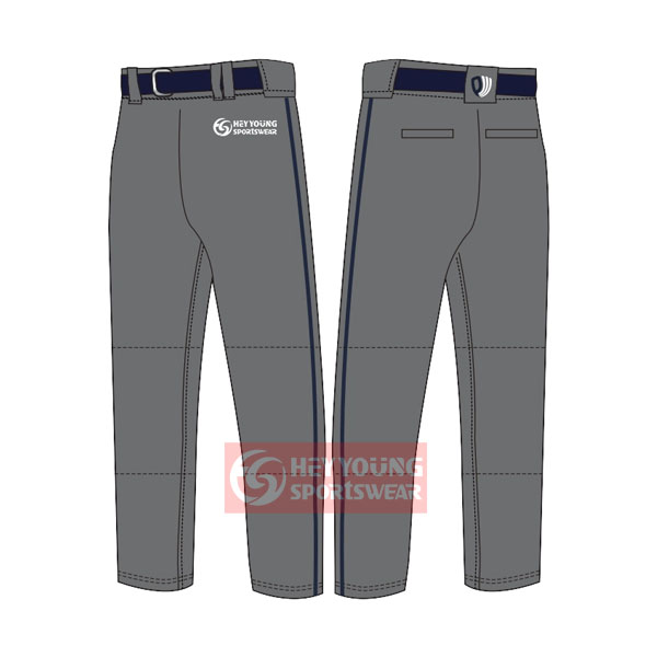 Wholesale Cheap Sublimated Men Grey Baseball Pants